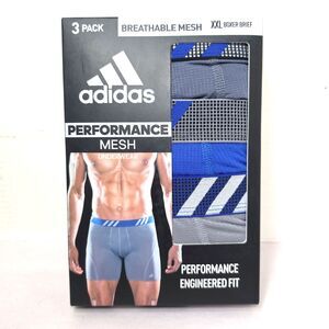 Adidas Performance Mesh Boxer Brief Men's XXL 3 Pack Underwear Breathable Sport